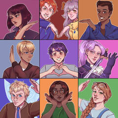 Multi-Character Partial Shaded